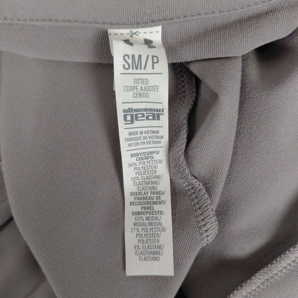 Under Armour LS Gray Cropped Coat All Season Gear SZ S - Picture 8 of 8